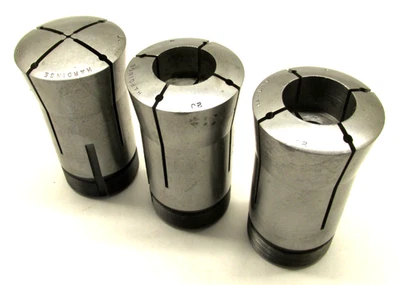 3 HARDINGE 2J EMERGENCY COLLETS - .072", .97", 1.01" - Image 1 of 2