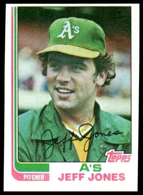 1982 Topps #139 Jeff Jones Oakland Athletics NM+ - Image 1 of 2