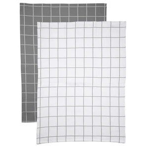 NEW Rans Cambridge Waffle Tea Towel Grey & White Set 2pce - Picture 1 of 3