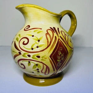 Certified International Kate McRostie Water Ice Tea Pitcher Old World 7.75" - Picture 1 of 6