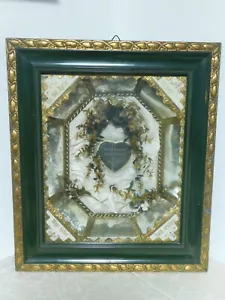Super Belle Couronne Nuptiale ! Travail de Monastère! Rare! 1907 - Foto 1 di 8