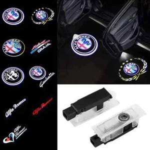 Alfa Romeo Welcome Door Lights Giulietta Mito Giulia Stelvio Brera 147 156 2PCS - Foto 1 di 16