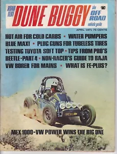Revista Road Test Dune Buggy Guide abril 1971 Baja Racing y Toyota Land Cruiser - Imagen 1 de 3