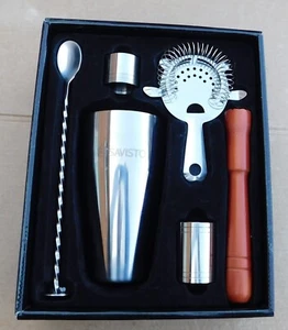 Savisto Seven Piece Cocktail Shaker Set, Boxed. Alcohol Drink Mancave. - Picture 1 of 7