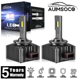 Xenon D1S D1R LED Headlight Bulb For BMW F10 F30 E90 E70 E92 E60 Audi A1 A3 2Pcs - Picture 1 of 12