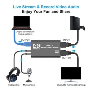 USB 3.0 to HDTV Cable Adapter Converters Video Capture Card Adapter PC Cable - Afbeelding 1 van 8