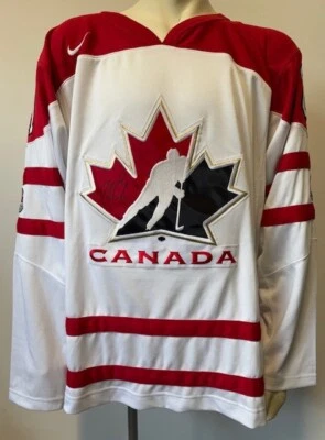 Camiseta deportiva de hockey firmada por Rick Nash autografiada del equipo Canadá Nike Bauer JSA NHL Foto 1 de 4