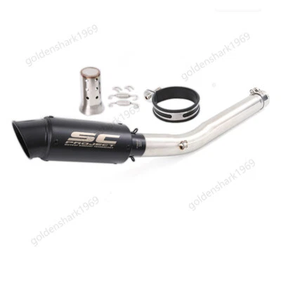 GSXR1000 2005 2006 for Suzuki K5 K6 Exhaust System Slip On Muffler Tips 2" Pipe - Image 1 of 4