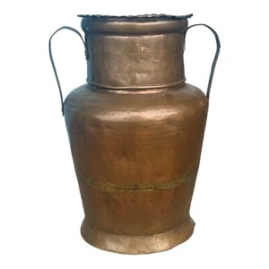 Großes Kupfer Gefäß Kanne 19 Jhdt. Kupfervase Schirmständer Kupferkanne - Bild 1 von 4