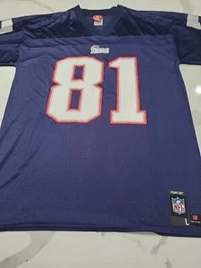 Vintage New England Patriots Randy Moss #81 Reebok Jersey Size Adult Large - Picture 1 of 7