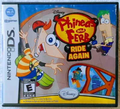 PHINEAS AND FERB Ride Again Nintendo DS *PERFECT! NEAR MINT* Complete In Case - Image 1 of 4