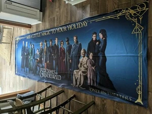FANTASTISCHE BESTIEN VERBRECHEN VON GRINDELWALD Bannerstoff 151""x49"" Schwerlast Poster - Bild 1 von 8