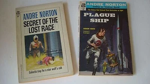 Vintage Andre Norton 2 Book Lot Plague Ship(1956)Secret of the Lost Race(1968) - Picture 1 of 4