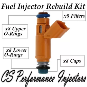 Fuel Injectors Rebuild Kit fits 2W93-AA for 03-09 Jaguar Land Rover 4.2L 4.4L V8 - Foto 1 di 1