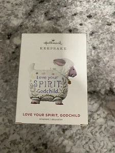 Hallmark Keepsake Decorazione Natalizia Anno 2019 Datato Ama il Tuo Spirito, Godchi... - Foto 1 di 1