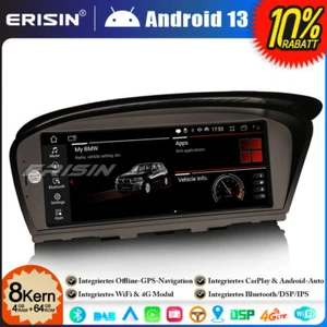 8.8” 64GB Android 13 Autoradio Navi BMW 3er E90 E91 E92 E93 5er E60 E61 E63 CCC - Bild 1 von 24
