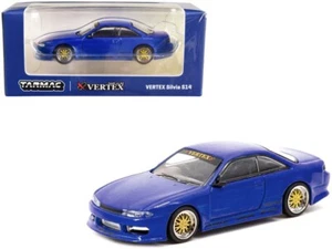 1/64 Tarmac Works Nissan Vertex Silvia S14 Diecast Modellauto blau T64G-018-BL - Bild 1 von 6