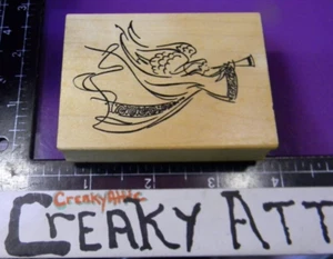 ENGELTROMPETE LANGES FLIESSENDES KLEID GUMMISTEMPEL STEMPEL DER EXZELLENZ INKL. KNARREND - Bild 1 von 2