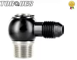 AN -10 (10AN) Banjo Adapter To 1/2 NPT Stainless Steel Banjo Bolt Assembly BLACK - Afbeelding 1 van 2