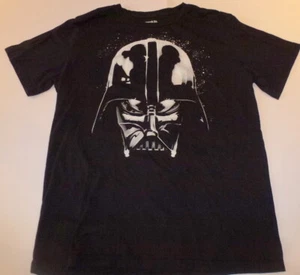 MEN'S STAR WARS DART VADER GRAPHIC CREW NECK T-SHIRT SZ L BLACK 100% COTTON - Picture 1 of 3