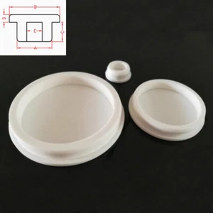 19.5-51.3mm White Silicone Rubber Plugs Tube Soft Stopper Seal End Cap Seal Bung - Picture 1 of 5