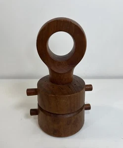 Vintage MCM Dansk Jens Quistgaard Teak Pfeffermühle Salzstreuer Kombi Öse - Bild 1 von 6