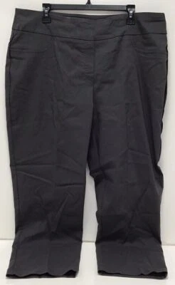 Ruby Rd Women’s Slimming Contour Waistband Stretch Pants Size 18 In Graphite - Image 1 of 4