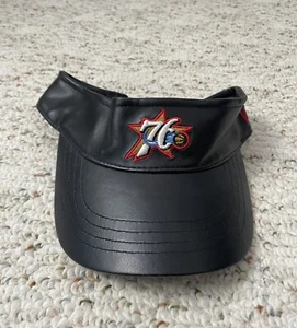 New With Tags New Era Leather Visor Philadelphia 76ers Vintage Hat Cap NBA - Picture 1 of 4