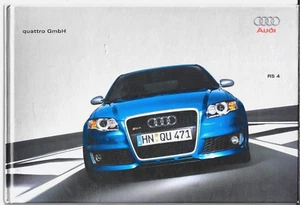 Audi RS4 Saloon 4.2 V8 2005-06 UK Market Hardback Sales Brochure A4 - Picture 1 of 2