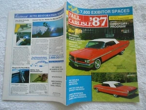 FALL,CARLISLE 1987 COLLECTOR CAR/FLEA MARKET-OFFICIAL DIRECTORY/PROGRAM - Picture 1 of 2