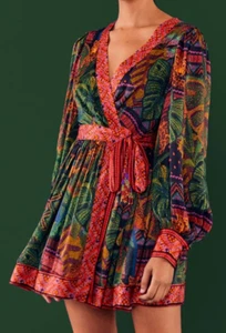 NEU MIT ETIKETT ANTHROPOLOGIE FARM RIO Gr. WALDWANDTEPPICH LANGARM WICKELKLEID MEHRFARBIG - Bild 1 von 14