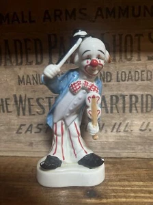 Homco Porzellan Clown Figur Violine Musiker Zirkus #1445 6 Zoll Vintage 80er - Bild 1 von 5