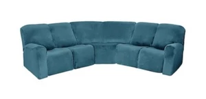 5 Seat L Shape Sofa Cover 7 Piece Sectional Slip Cover - Picture 1 of 6
