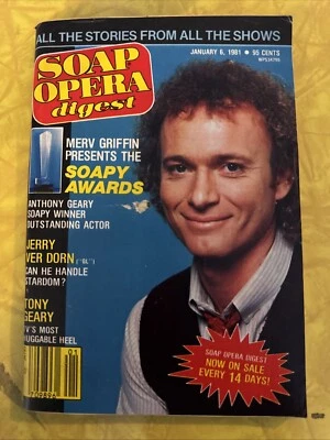 Soap Opera Digest January 1981  Anthony Tony Geary - Image 1 of 4