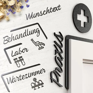 Zwayve Tür Rahmen Schild Ärzte | Labor, Praxis, Sprechzimmer | Deko für Praxen - Picture 1 of 64