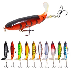 10 Packs Fishing Lures Lifelike Pencil Baits Colorful Crankbaits Swimbait Tackle - Picture 1 of 12