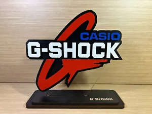 BIG SIZE - Logo Display Casio G-Shock WOOD WOOD Sign Shelf stand Cartel - Imagen 1 de 11