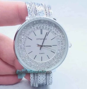 Orologio da polso donna Ottaviani al quarzo tempestato di Swarovski semirigido - Foto 1 di 8