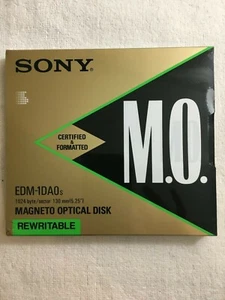Sony EDM-1DA0s Rewritable Magneto Optical Disk, 1024 Byte / Sector, NEW Sealed. - Picture 1 of 3