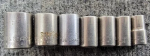 Set Of 7 SAE 12 Point 1/4 Drive Standard Craftsman Sockets - Picture 1 of 4