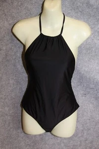 BADEANZUG SCHWIMMANZUG GRÖSSE 38 SCHWARZ UNI VON ASOS - Bild 1 von 2