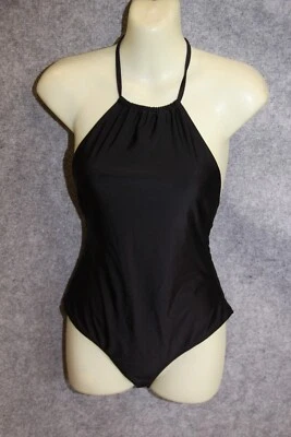 BADEANZUG SCHWIMMANZUG GRÖSSE 38  SCHWARZ UNI VON ASOS - Bild 1 von 2