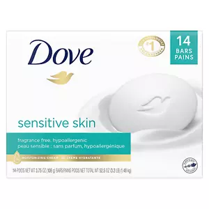Beauty Bar More Moisturizing than Bar Soap for Softer Skin, Fragrance-Free, Hypo - Picture 1 of 12