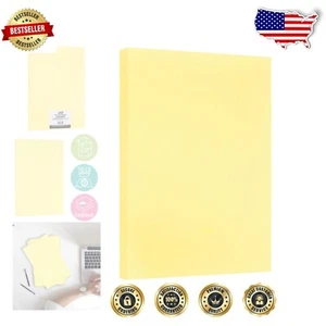 50 Sheets of 110lb Extra Heavyweight 11 x 17 Canary Paper - Ideal for Creativity - Picture 1 of 6