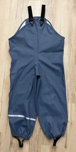 (Pre-Owned) Kids Wind, Mud, Snow and Waterproof rain pant, Dungaree fleece lined - Picture 1 of 5