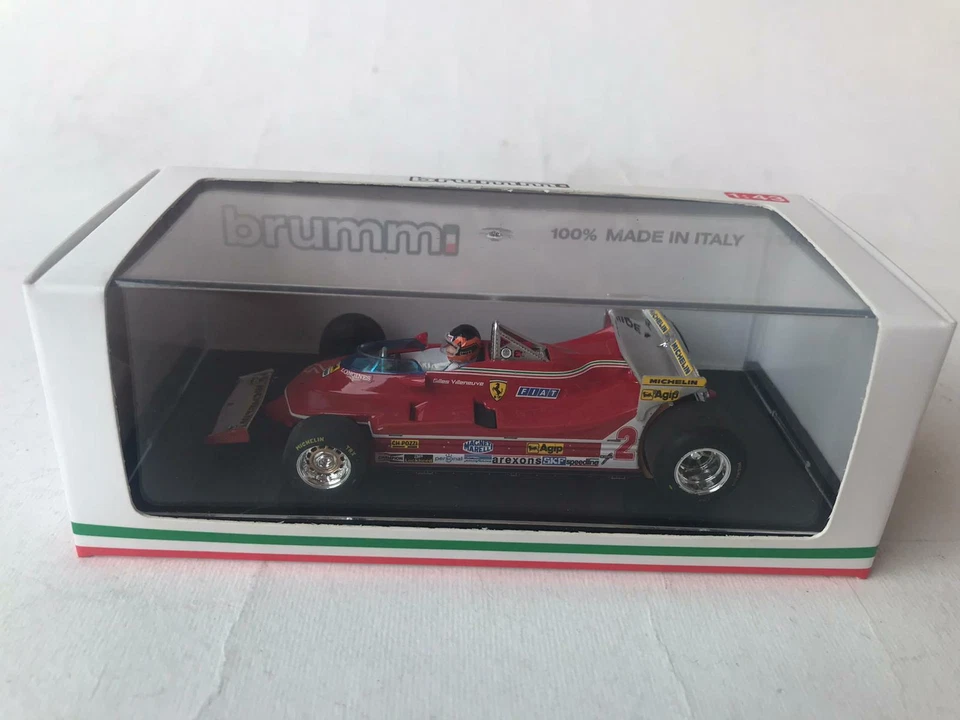 Brumm Ferrari 312 T5 Gilles Villeneuve GP Monaco 1980 1/43 R577-ch
