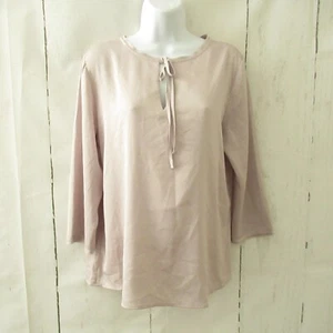 Top Ann Taylor L Grande Pequeño Lavanda Púrpura Manga 3/4 - Imagen 1 de 6