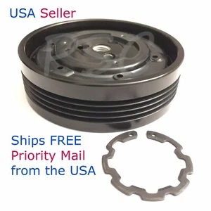 AC Compressor Clutch Pulley 100mm for Denso 04 05 BMW 525i 530i e60 e65 e66 - Picture 1 of 7