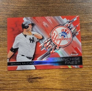 2016 Topps Finest Franchise Finest RED REFRACTOR Brian McCann /5 NY Yankees SSP - Picture 1 of 2