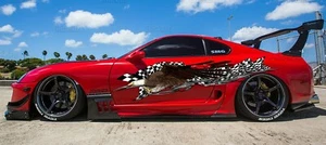 Full Color Car Side Graphics, 3D Bold eagle Car Vinyl, Car Side 3D Graphics - Picture 1 of 12